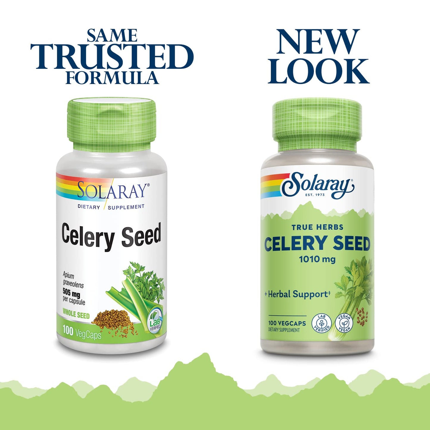 Solaray Celery Seed 505mg | 100 Vegetarian Capsules