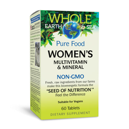 Whole Earth & Sea Women's Multivitamin & Mineral - Vegan, 60 Tablets