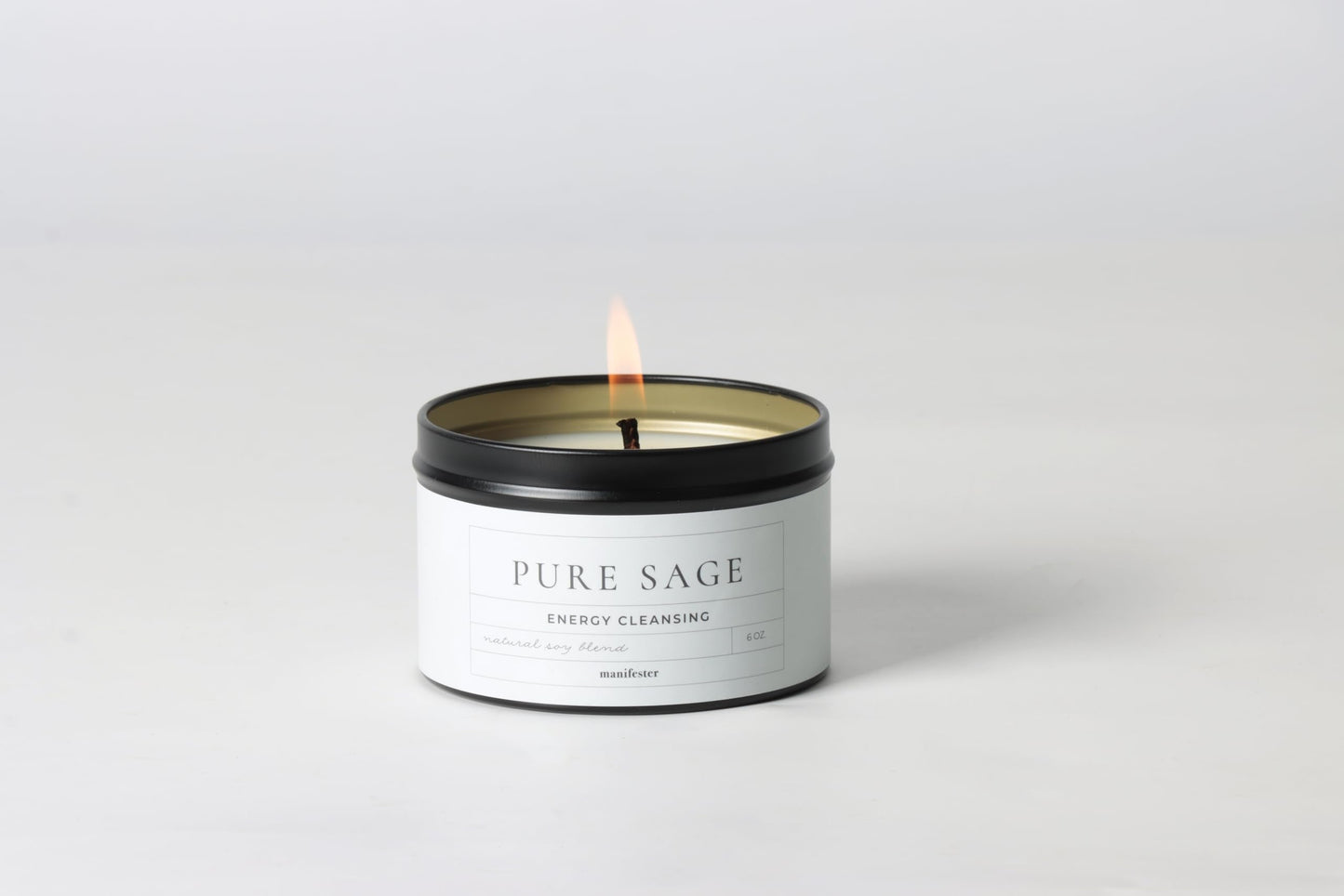 Whole Works Premium Sage Candle for Cleansing – 6oz Natural Soy Wax, Paraben & Phthalate Free