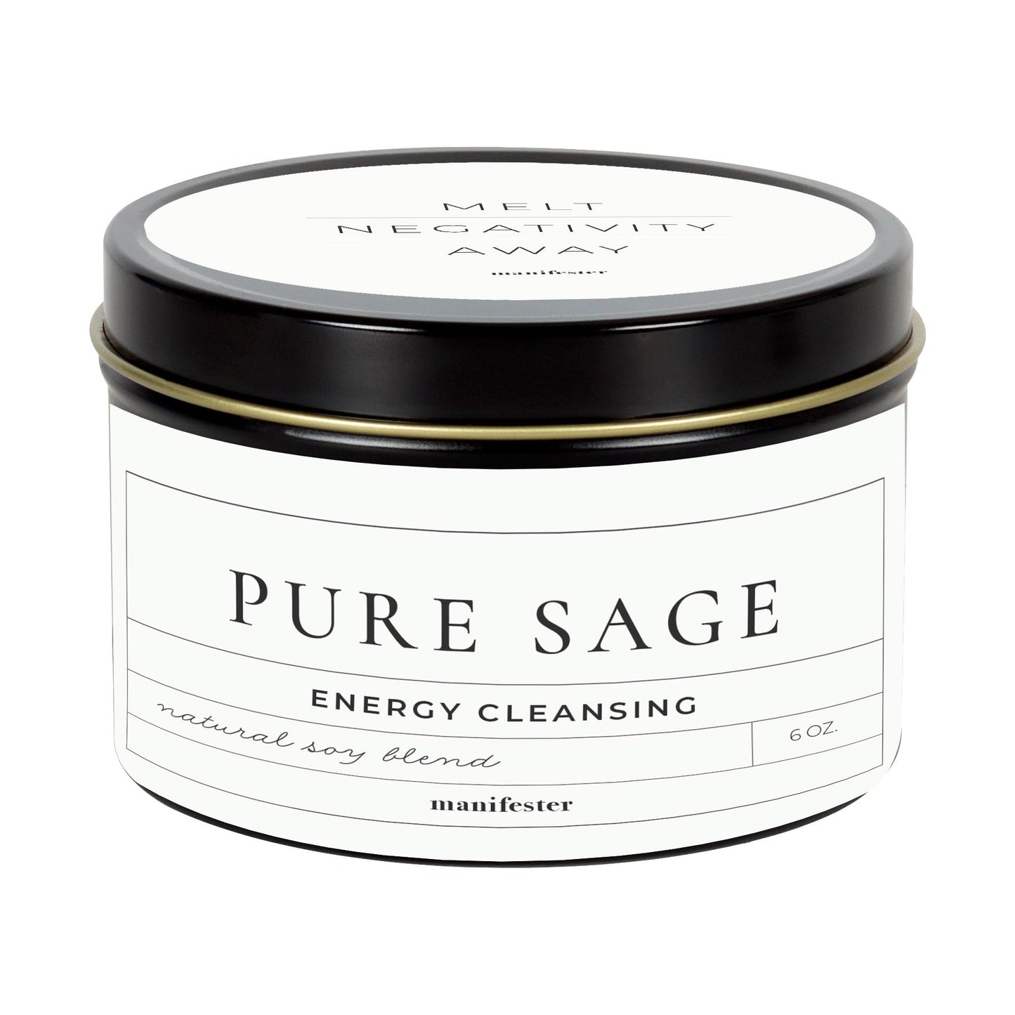 Whole Works Premium Sage Candle for Cleansing – 6oz Natural Soy Wax, Paraben & Phthalate Free