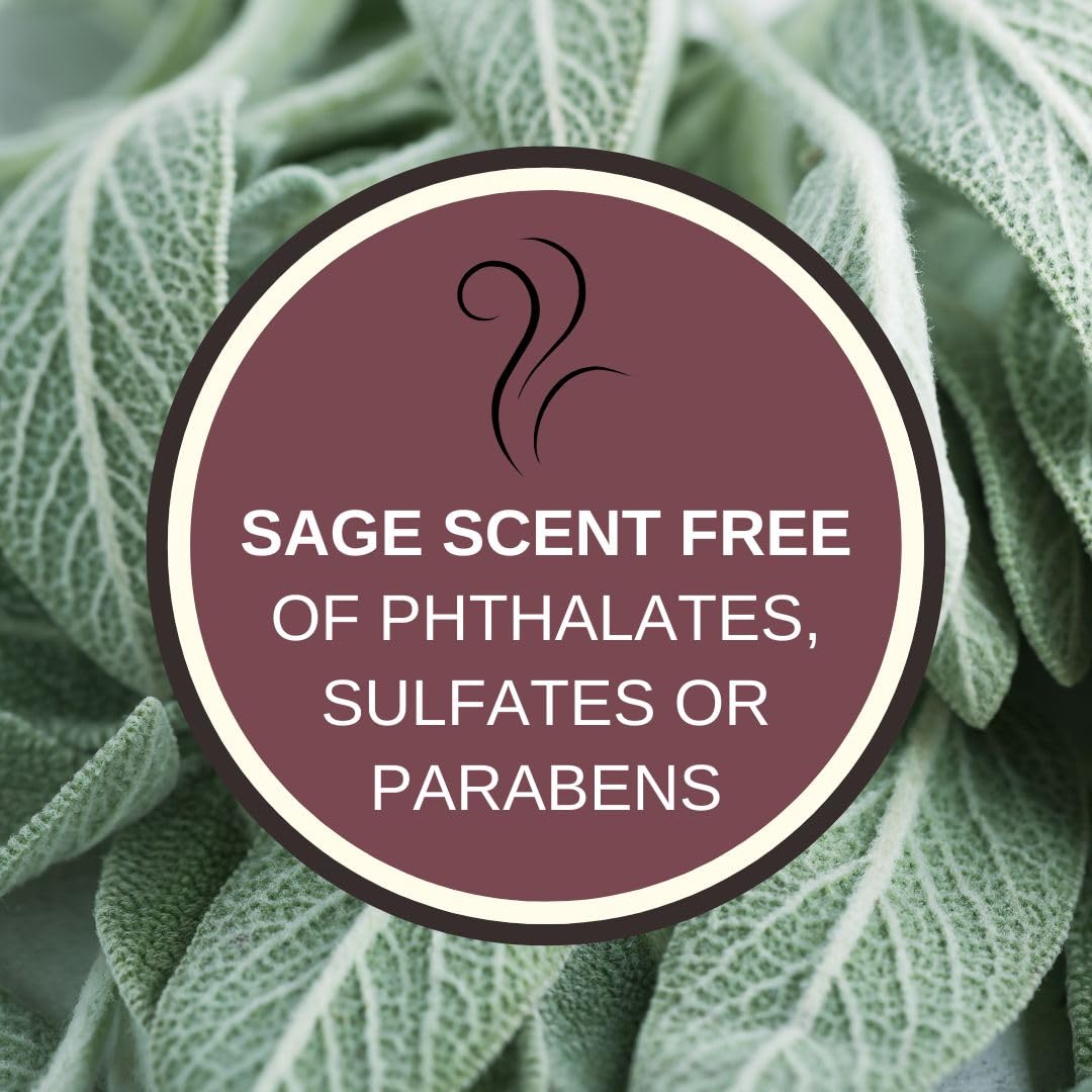 Whole Works Premium Sage Candle for Cleansing – 6oz Natural Soy Wax, Paraben & Phthalate Free