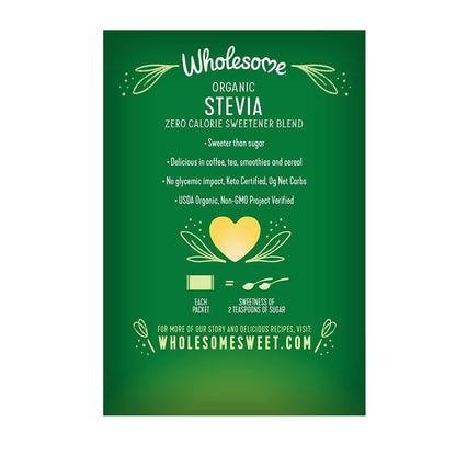 Wholesome! Organic Stevia - 75 Packets | Natural Zero-Calorie Sweetener