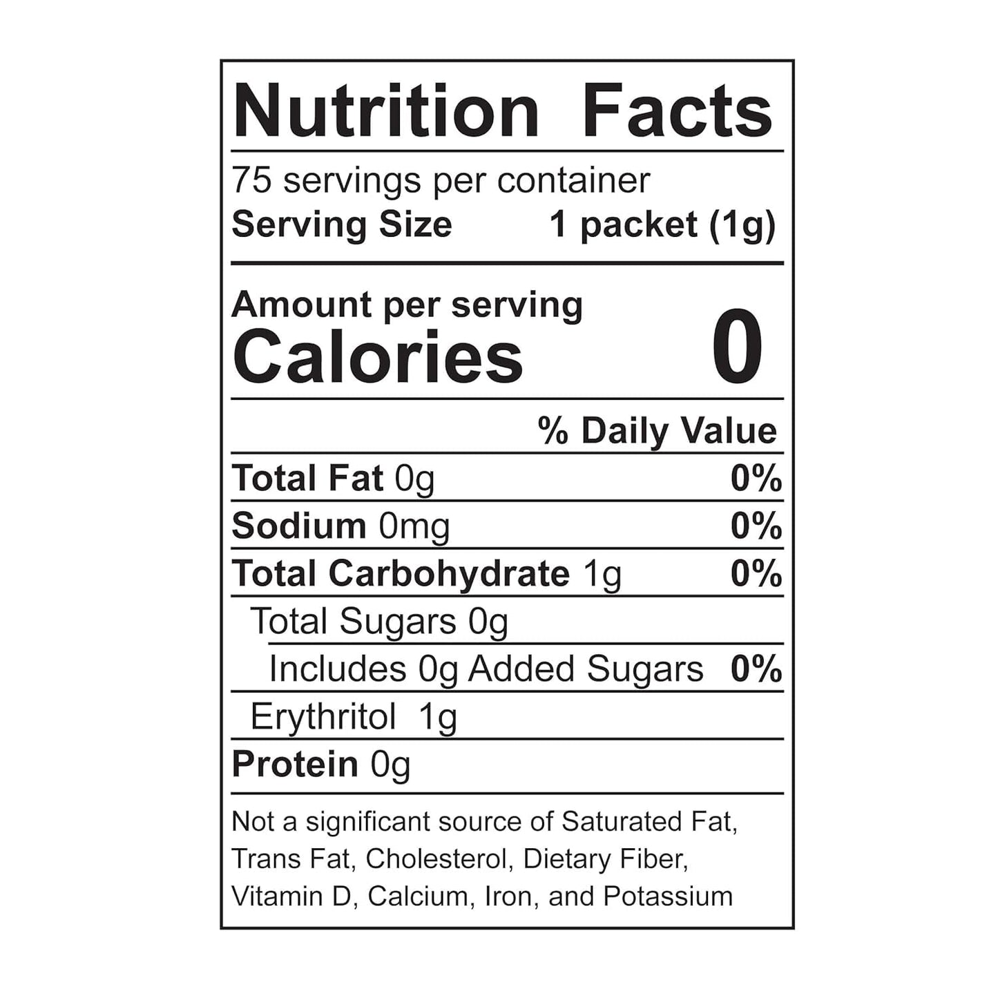 Wholesome! Organic Stevia - 75 Packets | Natural Zero-Calorie Sweetener