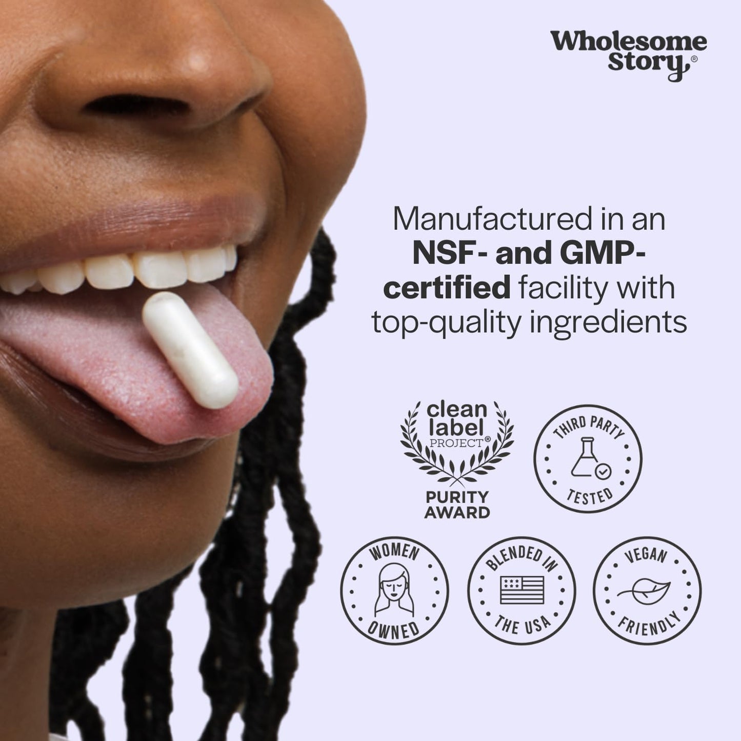 Wholesome Story Organic Vitex Chasteberry Supplement for Women – Hormone Balance & Period Support | 120 Capsules