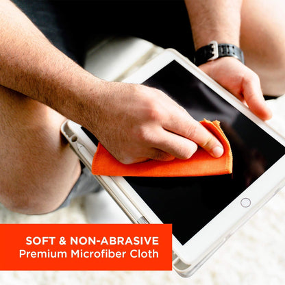 WHOOSH! Screen Shine Go 2-Pack – 2 x 1 oz Refillable Screen Cleaners with Microfiber Cloths | TSA-Approved