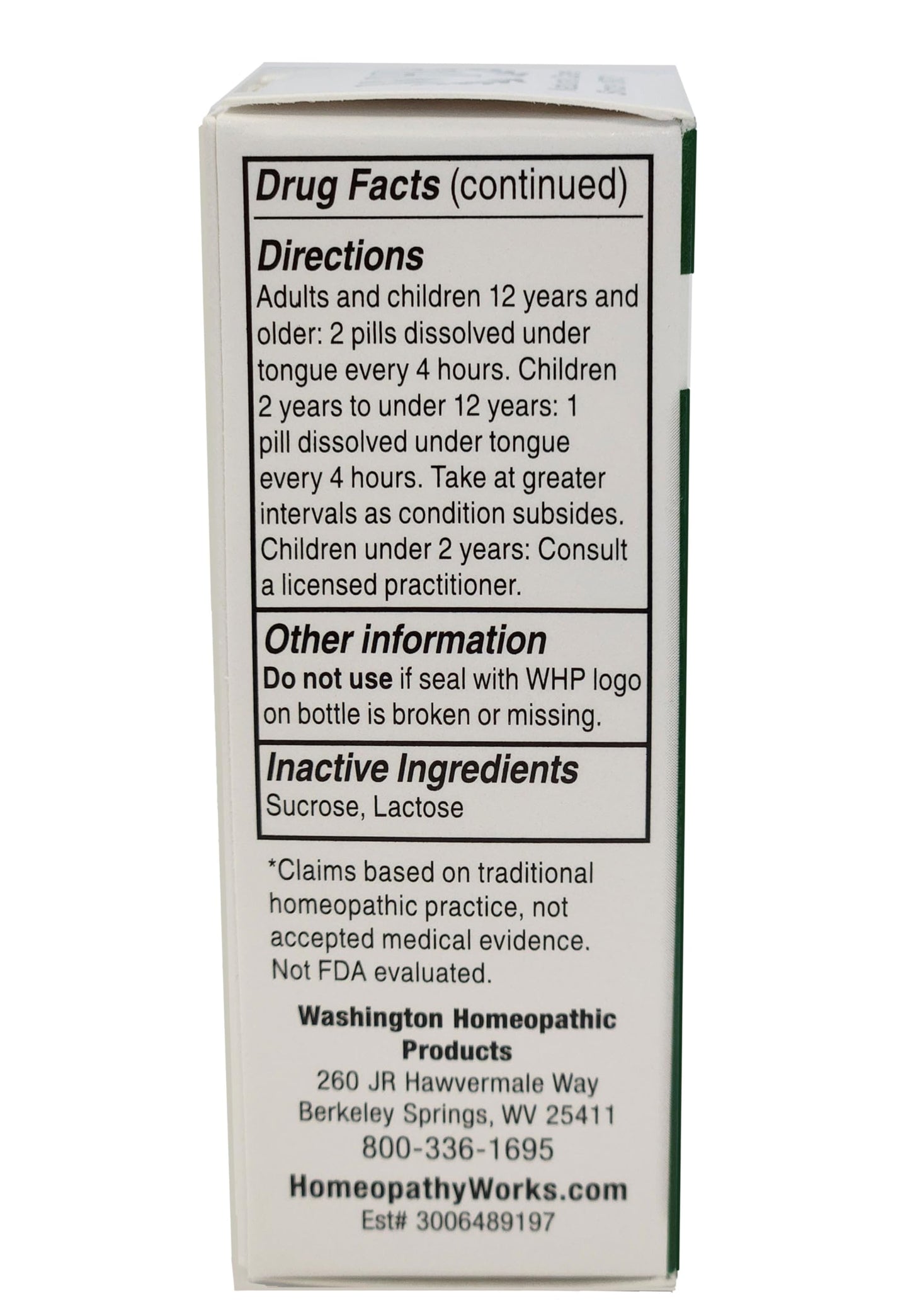 WHP Poison Ivy - All-Natural Homeopathic Relief (300 pills)