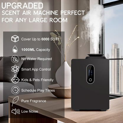 2025 Upgraded Scent Diffuser Machine 1000ML — WiFi Scent Diffuser for Home & Large Spaces (Up to 6000 sq ft)