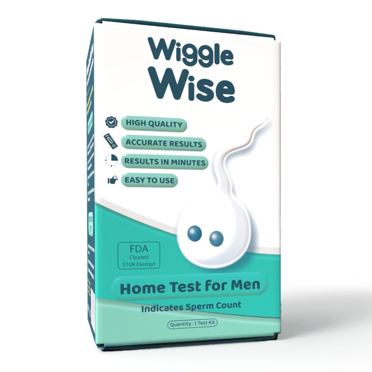 Wiggle Wise Male Fertility Test Kit – At-Home Sperm Count & Semen Analysis
