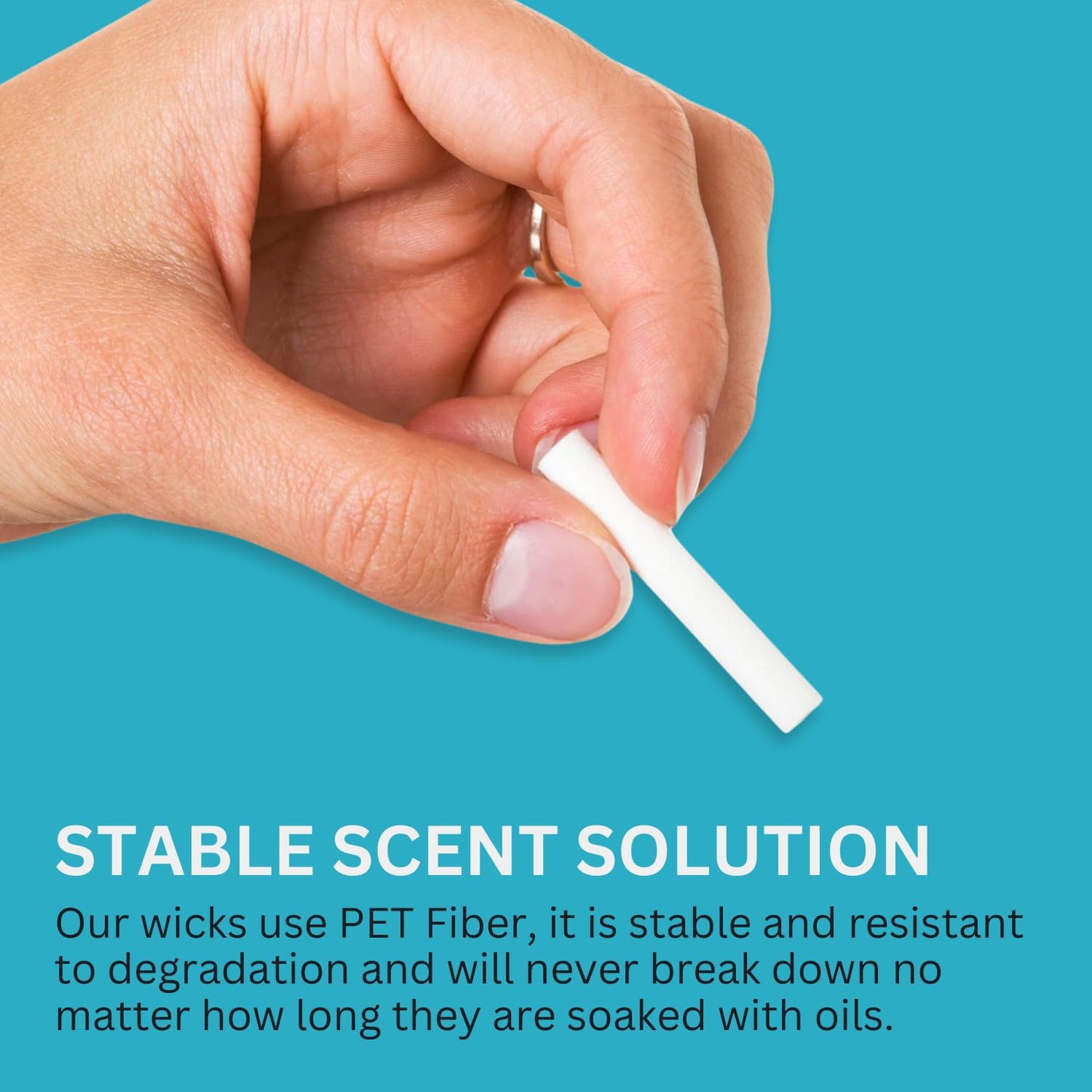 Wild Essentials 200 Pack Fiber Wick Inhaler Refills - 4 cm Blank Nasal Sticks for On-the-Go Aromatherapy