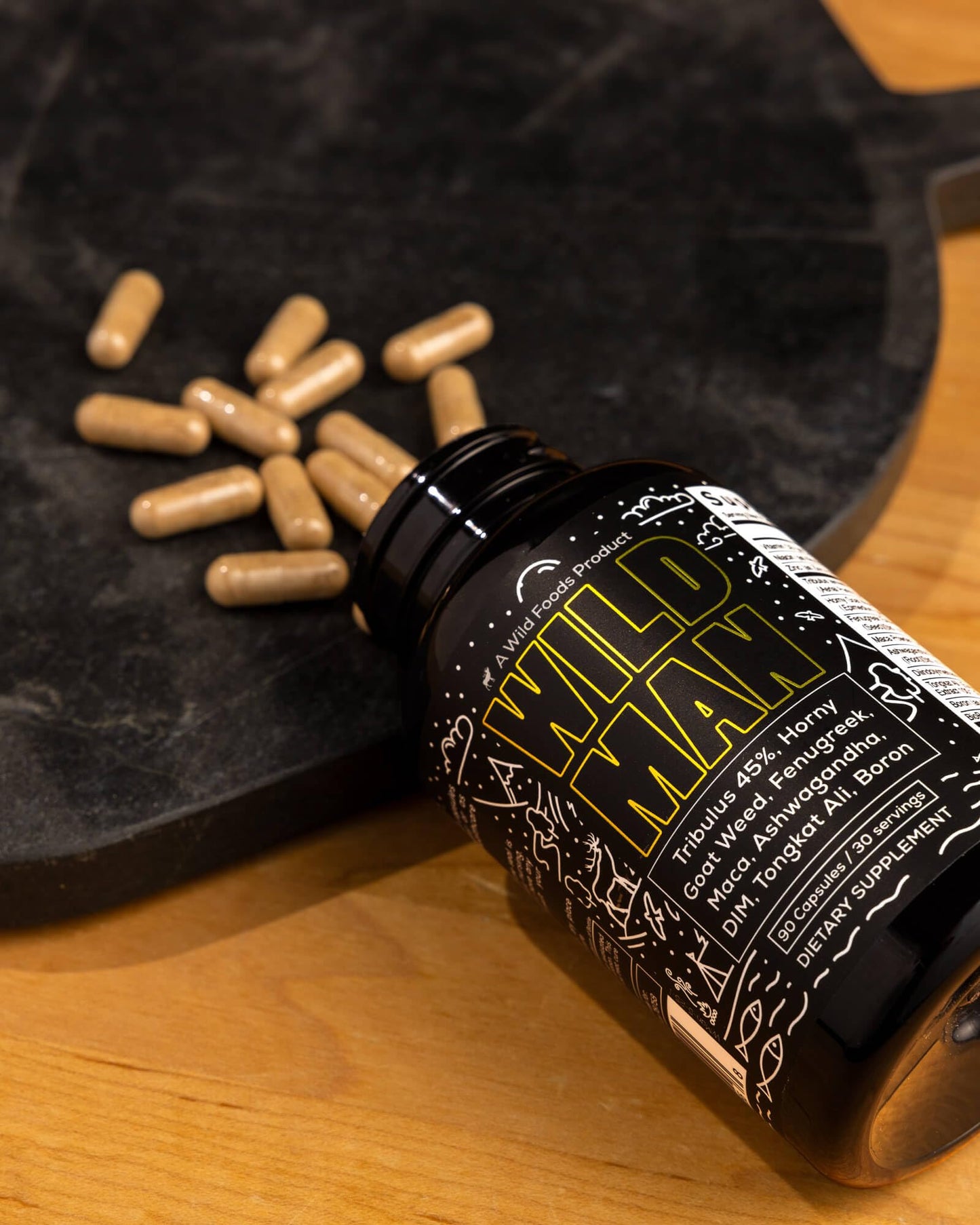 Wild Foods Herbal Stack for Man – Daily Wellness Supplement