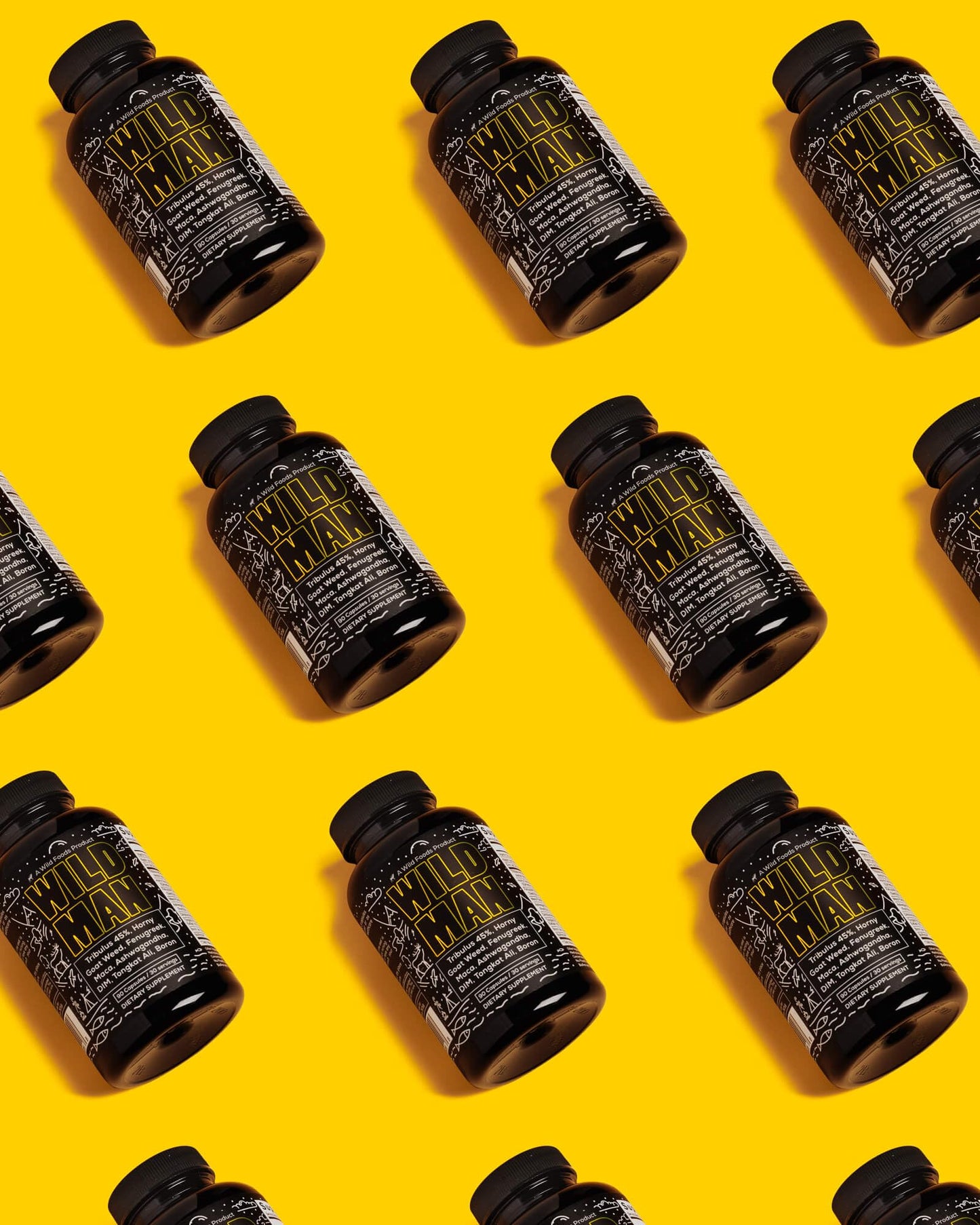 Wild Foods Herbal Stack for Man – Daily Wellness Supplement