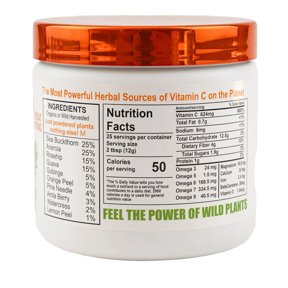 Wild Force Markus Vitamin C - Whole Plant Vitamin C Powder BritishVita | Premium UK Vitamins & Wellness Supplements