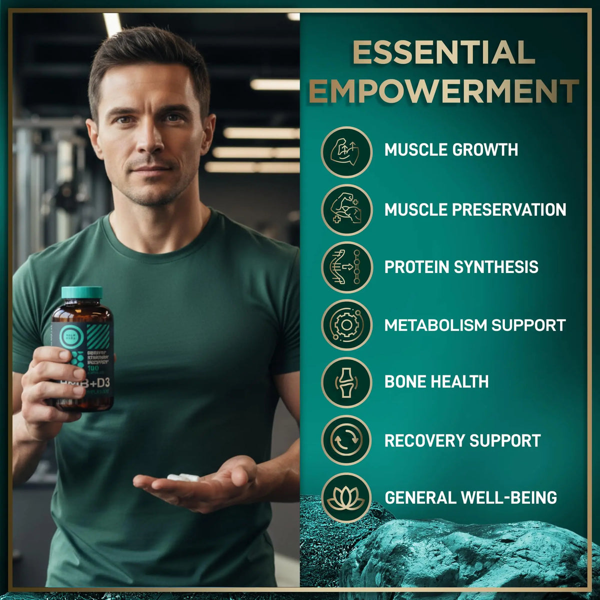 WILD FUEL HMB + Vitamin D3 Capsules – 360 Caps, 1,000–3,000 mg HMB BritishVita | Premium UK Vitamins & Wellness Supplements