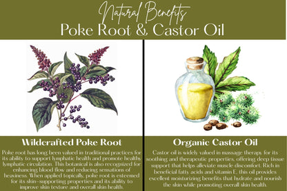 Poke Root & Castor Oil Salve – 1oz, Lymphatic Support & Deep Tissue Relief