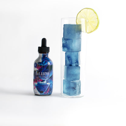 Wild Hibiscus B’Lure Butterfly Pea Flower Extract | 3.4 fl oz (100 ml) | Natural Blue Botanical Extract | Magical Color-Changing Cocktail & Culinary Concentrate