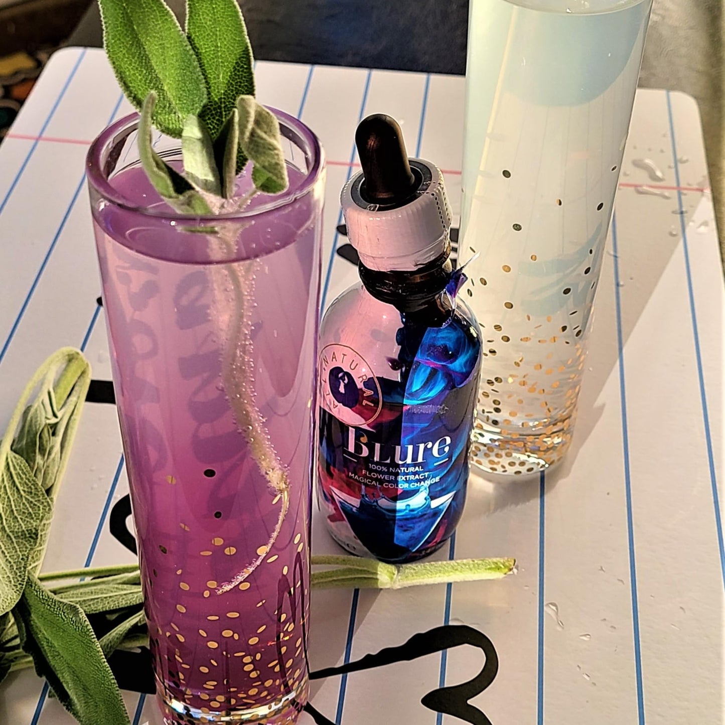 Wild Hibiscus B’Lure Butterfly Pea Flower Extract | 3.4 fl oz (100 ml) | Natural Blue Botanical Extract | Magical Color-Changing Cocktail & Culinary Concentrate