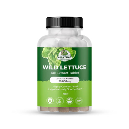 Wild Lettuce Extract Tablets 10X 2000MG – Sleep Support | Lactuca Virosa