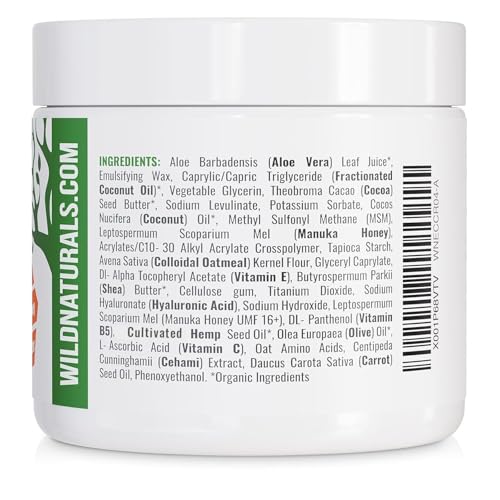 Wild Naturals Eczema & Psoriasis Cream with Manuka Honey – Hydrating, Gentle Relief