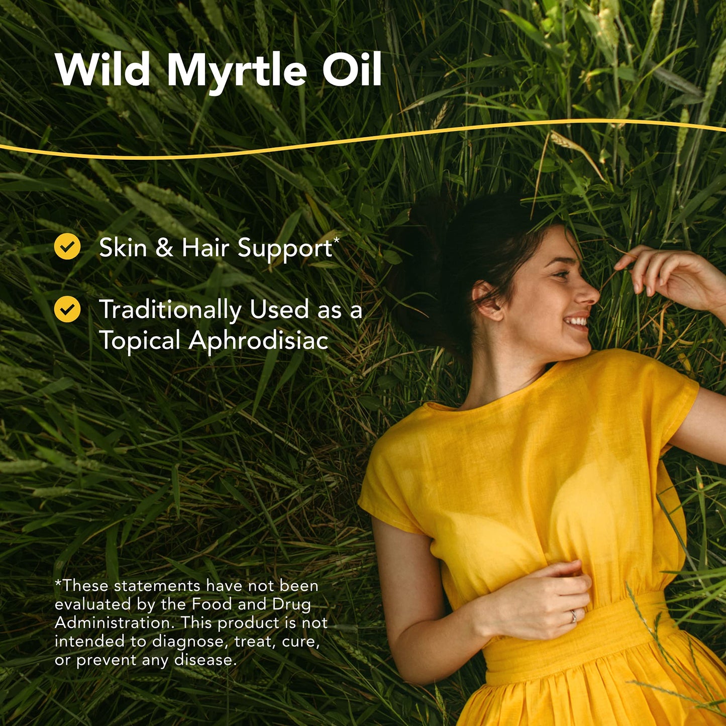 North American Herb & Spice Wild Oil of Myrtle 1 oz | Skin & Hair Support | Topical Aphrodisiac | Non-GMO