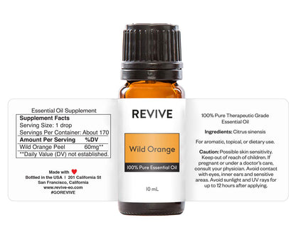Wild Orange Essential Oil – 100% Pure Therapeutic Grade | Revive