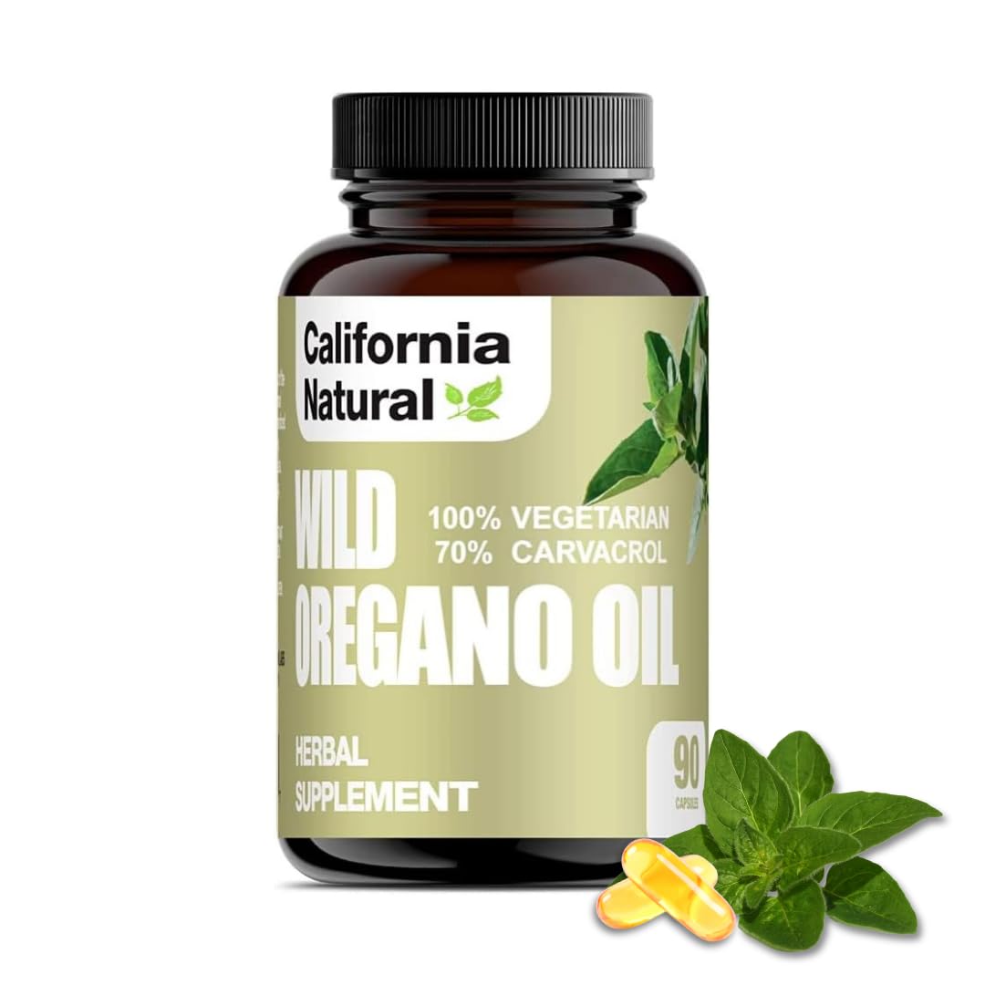 Wild Oregano Oil Vegetarian Soft Capsules - California Natural | Immune & Digestive Support