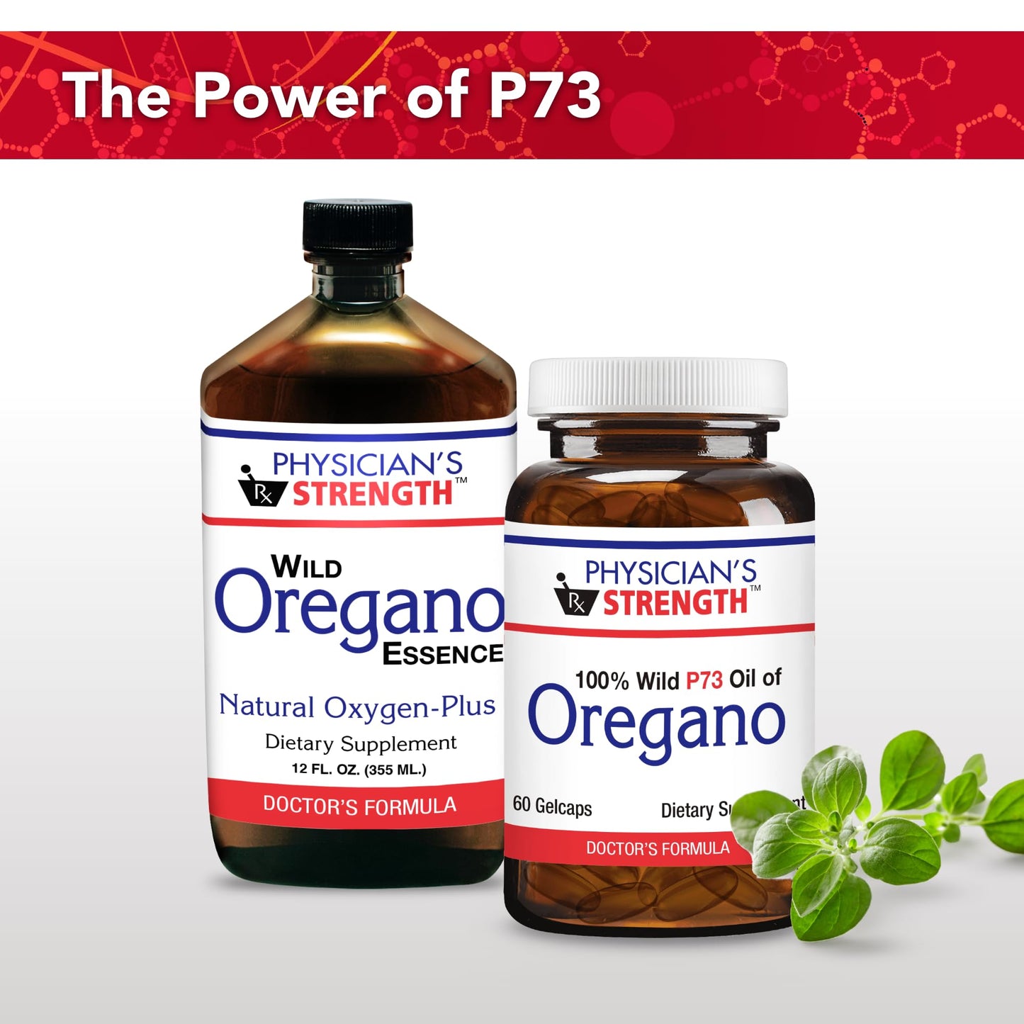 Physician's Strength Wild Oregano-Plus - 90 Capsules | Immune Support, Digestion & Bones - Non-GMO