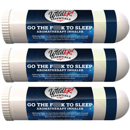 Wilder Essentials 3-Pack Go The F to Sleep Aromatherapy Inhalers – Sleep & Relaxation