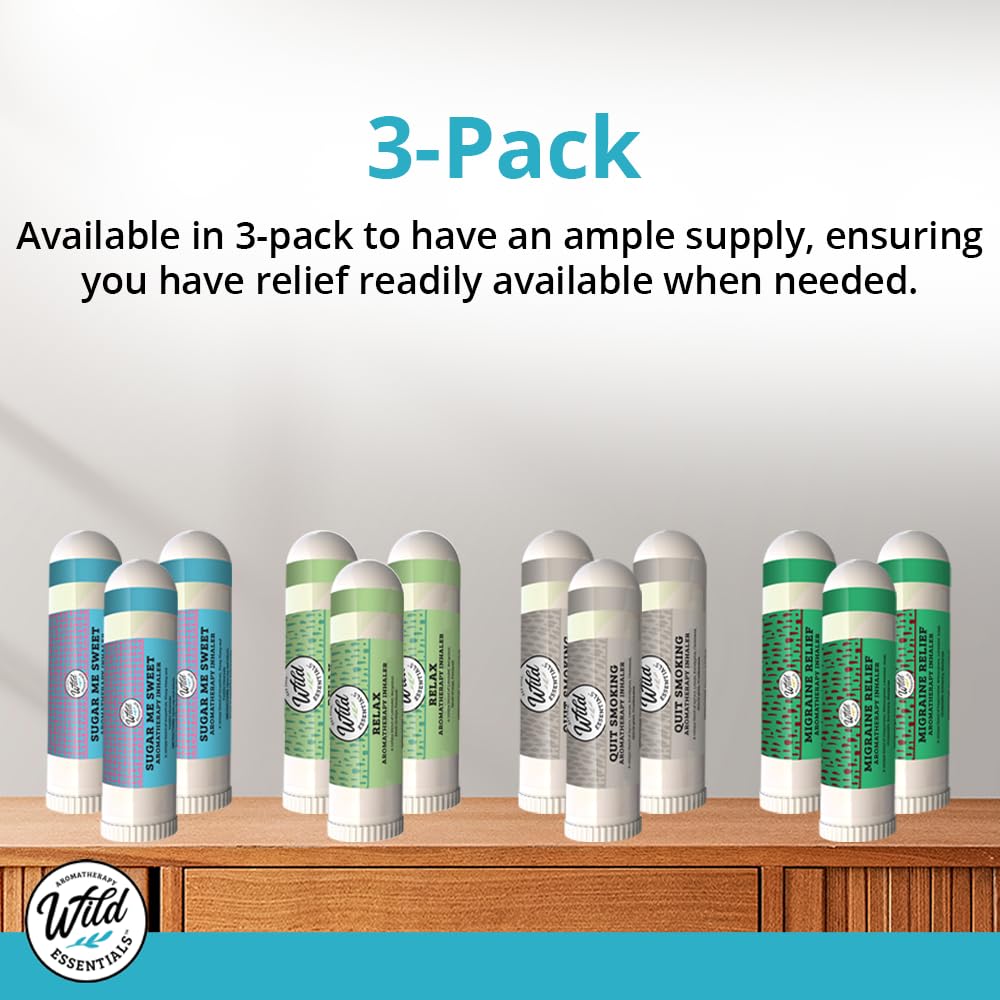 Wilder Essentials 3-Pack Go The F to Sleep Aromatherapy Inhalers – Sleep & Relaxation