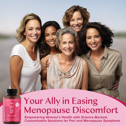 WILE Menopause & Perimenopause Supplements — Hot Flashes, Sleep Support, Kudzu Root
