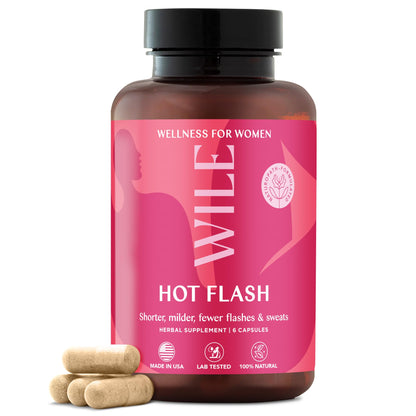 WILE Menopause & Perimenopause Supplements — Hot Flashes, Sleep Support, Kudzu Root