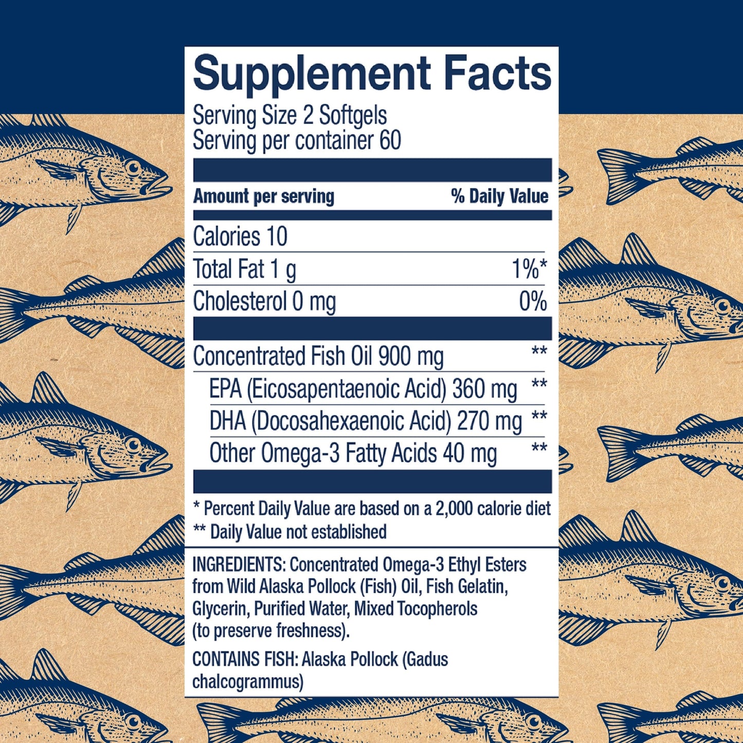 Wiley's Finest Wild Alaskan Fish Oil Easy Swallow Minis – 630mg EPA/DHA | 120 Mini Softgels
