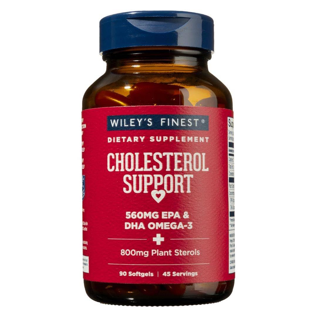 Wiley's Finest Wild Alaskan Fish Oil - Heart Health, 560mg Omega-3s, 90 Softgels