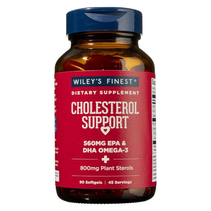 Wiley's Finest Wild Alaskan Fish Oil - Heart Health, 560mg Omega-3s, 90 Softgels