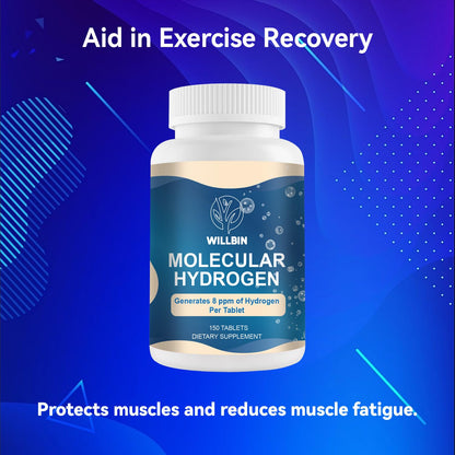 Willbin 150ct Hydrogen Water Tablets - 8ppm Fast-Dissolving, Vegan & Non-GMO