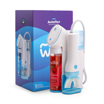 Willo Fully Automatic Kids U-Shaped Electric Toothbrush – Berry Splash (Small, Ages 5-7)