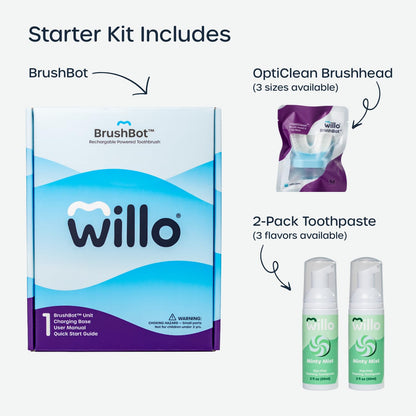 Willo BrushBot Kids U-Shaped Toothbrush – Rechargeable Smart Toothbrush with App