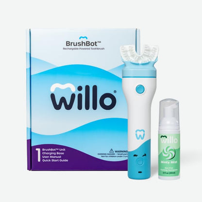 Willo BrushBot Kids U-Shaped Toothbrush – Rechargeable Smart Toothbrush with App