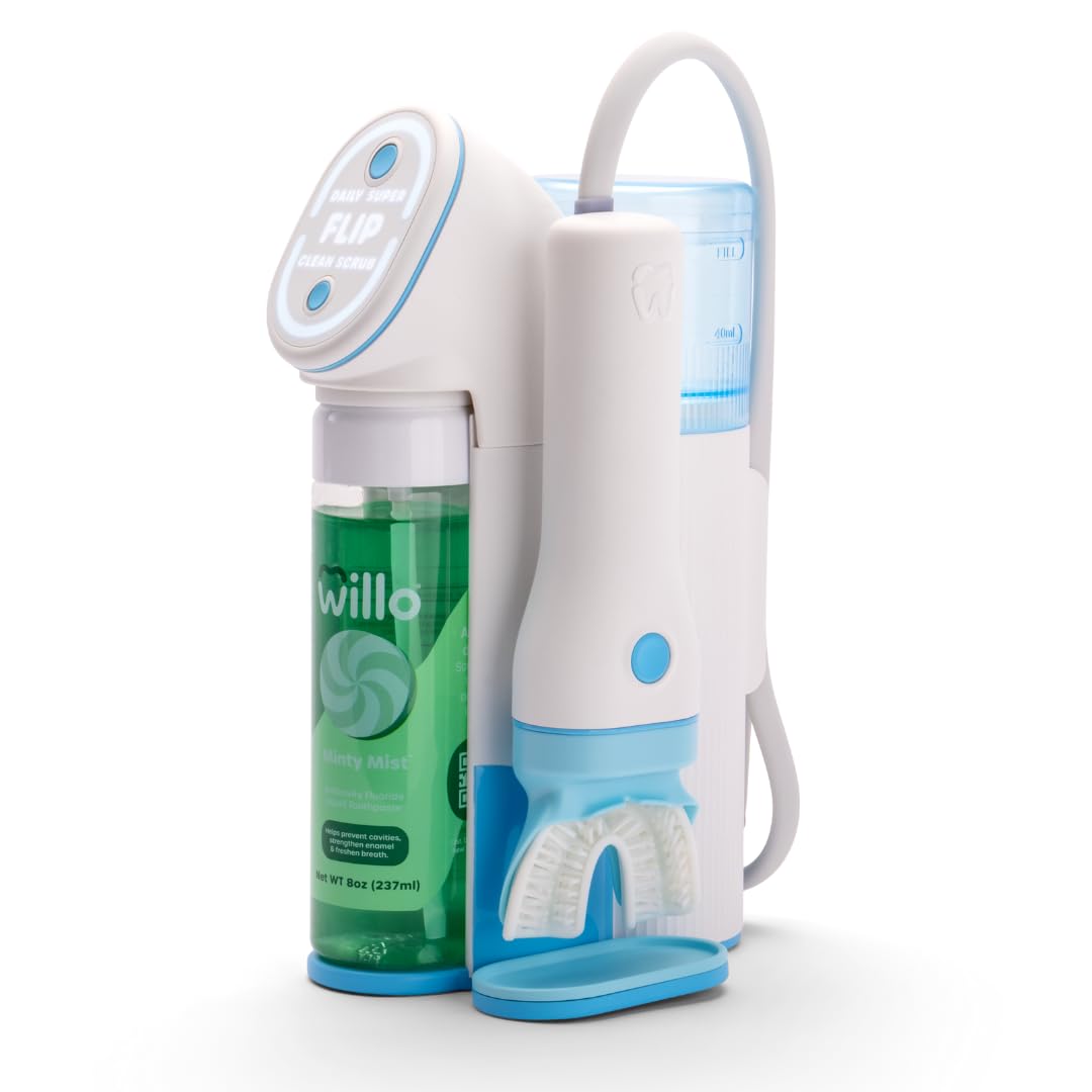 Willo Fully Automatic Kids U-Shaped Toothbrush – Minty Mist (12+), 2 Timers
