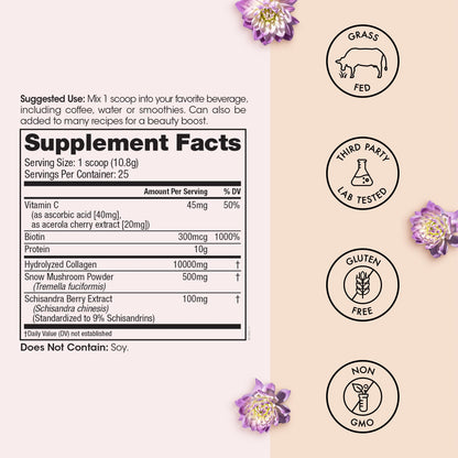 Winged Wellness Glow Up – Collagen Powder for Women | Hair, Skin & Nails