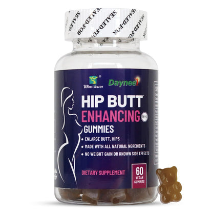 Wins Town Hip Butt Enhancement Gummies – Booty Multivitamin for Firm, Lifted Curves (60 Count)