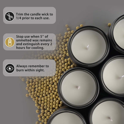 Winter Candle Gift Set for Men – 4 Pack Soy Candles (Cedar Oakmoss, Pine & Clove)