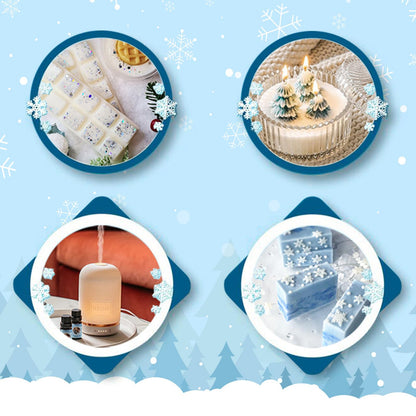 Winter Essential Oil Set – 6 Festive Scents for Diffusers & Gifts | Wreath, Gingerbread, Peppermint