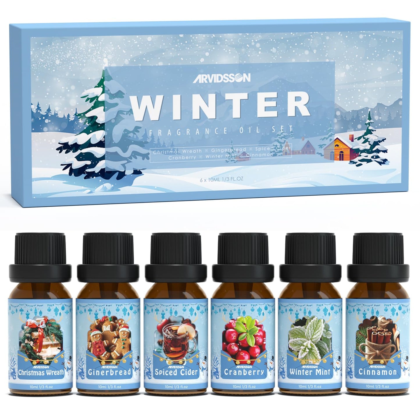 Winter Essential Oils Set | ARVIDSSON Holiday Diffuser Oils