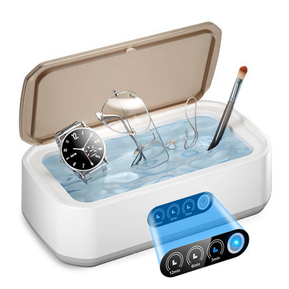 WINTERCRUSH Ultrasonic Cleaner 650ml for Dentures, Retainers & Eyewear | 3 Timer Settings