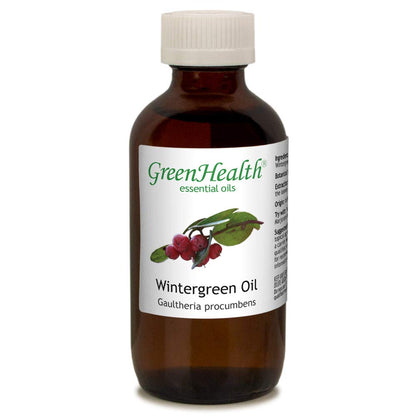 Wintergreen Essential Oil 4oz - 100% Pure & Natural | Child-Resistant Cap