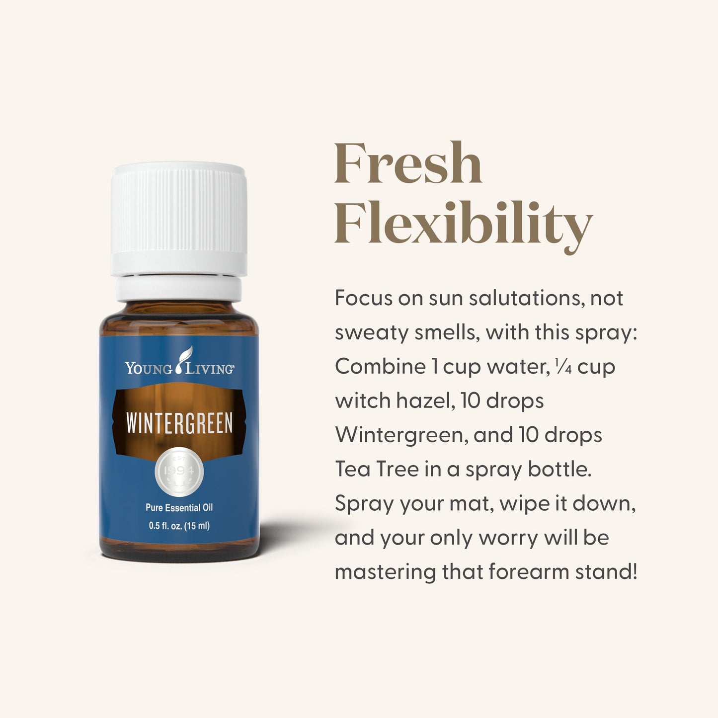 Wintergreen Pure Essential Oil 15ml – Young Living | Soothing Massage Oil | Minty Aroma