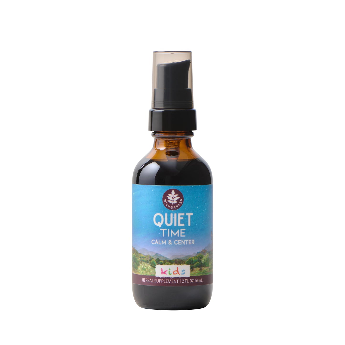 WishGarden Quiet Time for Kids - Natural Calming Tincture with Passionflower (2 oz)