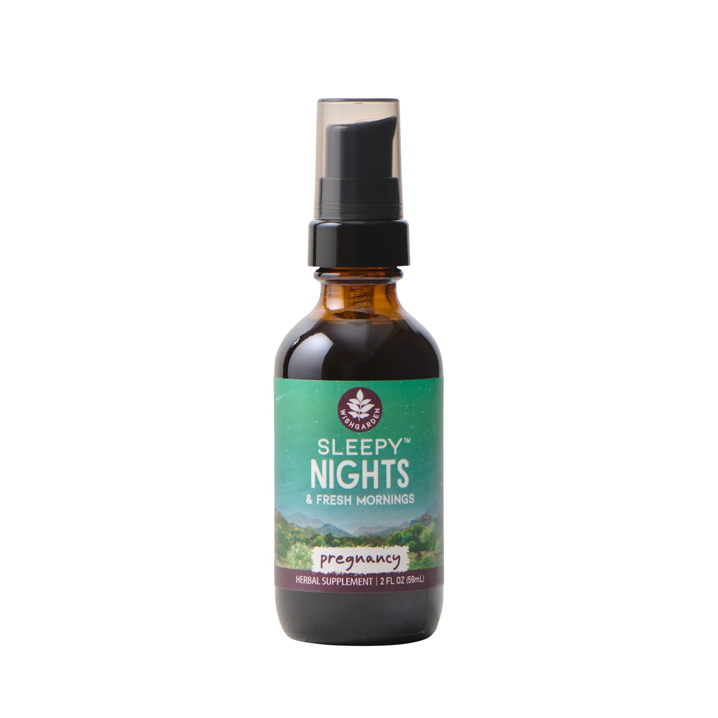 WishGarden Sleepy Nights for Pregnancy – Plant-Based Sleep Aid Safe for Pregnant Moms (2oz)