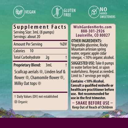 WishGarden Sleepy Nights for Pregnancy – Plant-Based Sleep Aid Safe for Pregnant Moms (2oz)