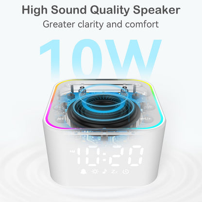 Wkzay White Noise Sound Machine | 30 Non-Looping Sleep Sounds, Night Light & Timer for Adults